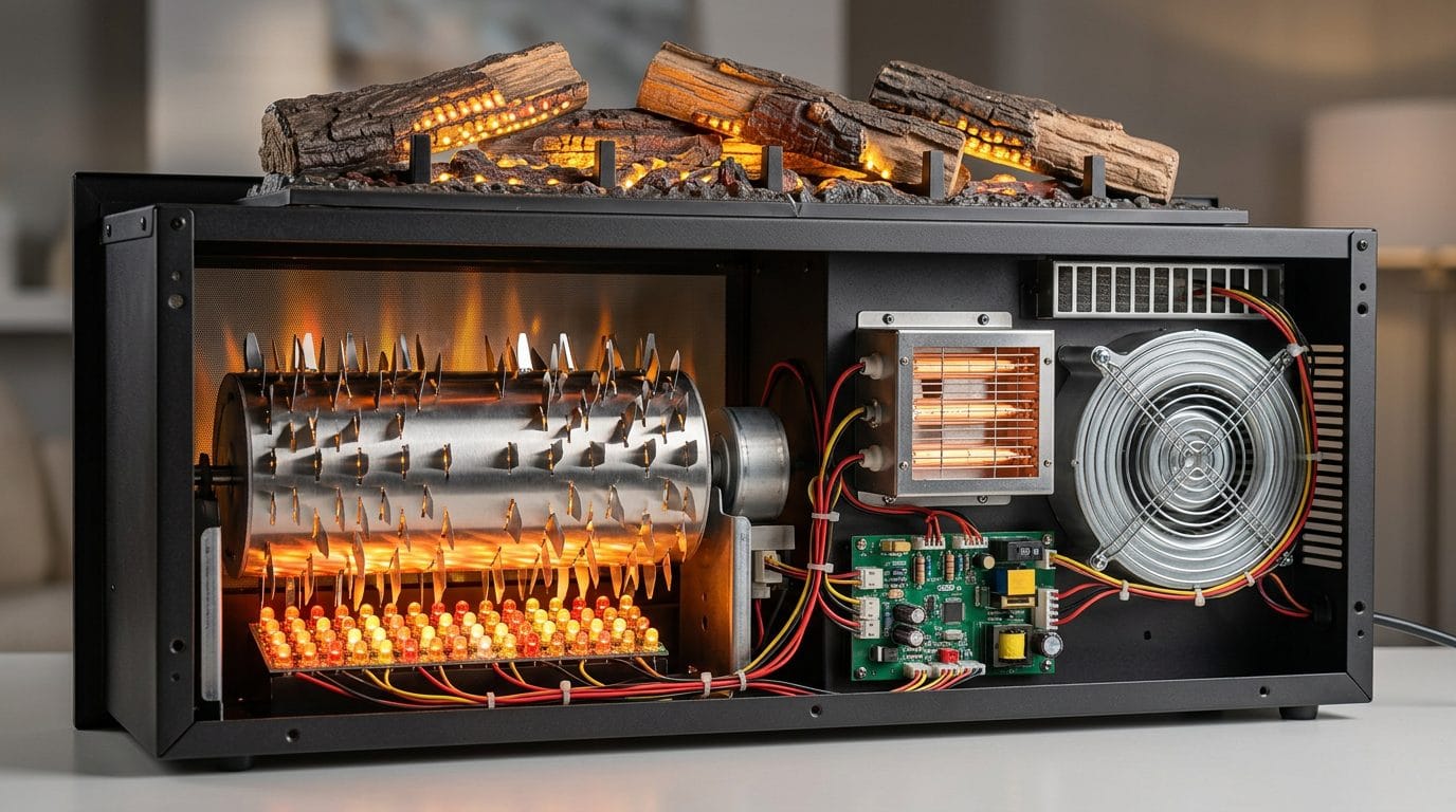 Elektrikli Şömine Nasıl Çalışır? Şömine Teknolojisi 3 Elektrikli Şömine