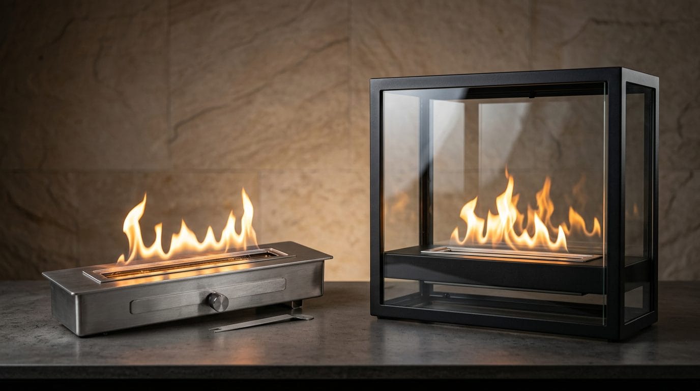 Bioethanol Burner Nedir? Çalışma Prensibi ve Türleri 2 5. Tasarım Biçimlerine Göre Burner Çeşitleri